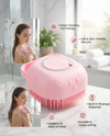 Body Scrubber with Soap Dispenser for Shower, 1 Pack Silicone Exfoliating Brushes.