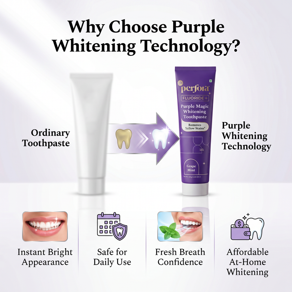 Perfora Purple Magic Whitening Toothpaste