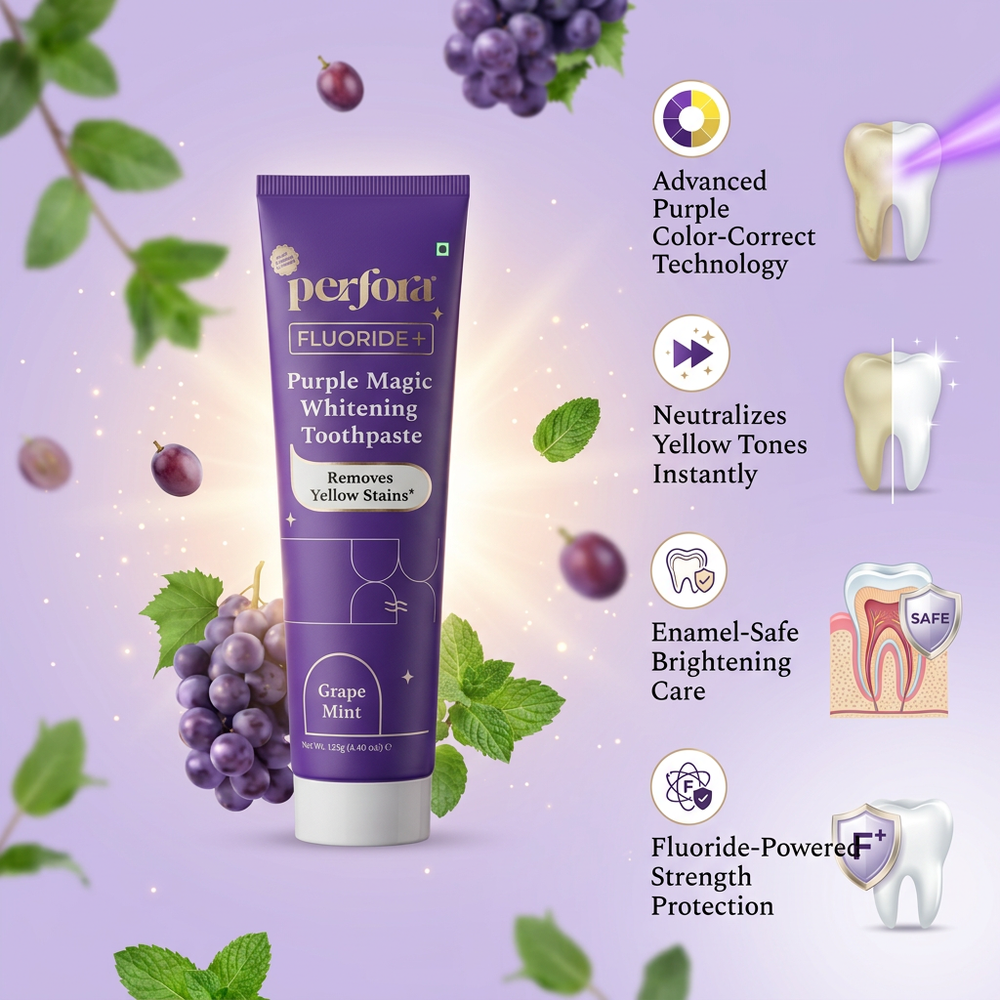 Perfora Purple Magic Whitening Toothpaste